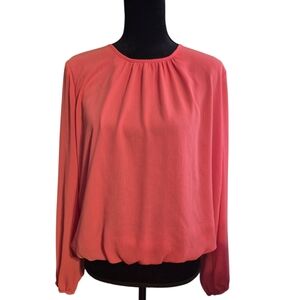 Tommy Hilfiger Pink Relaxed Pleated Blouse